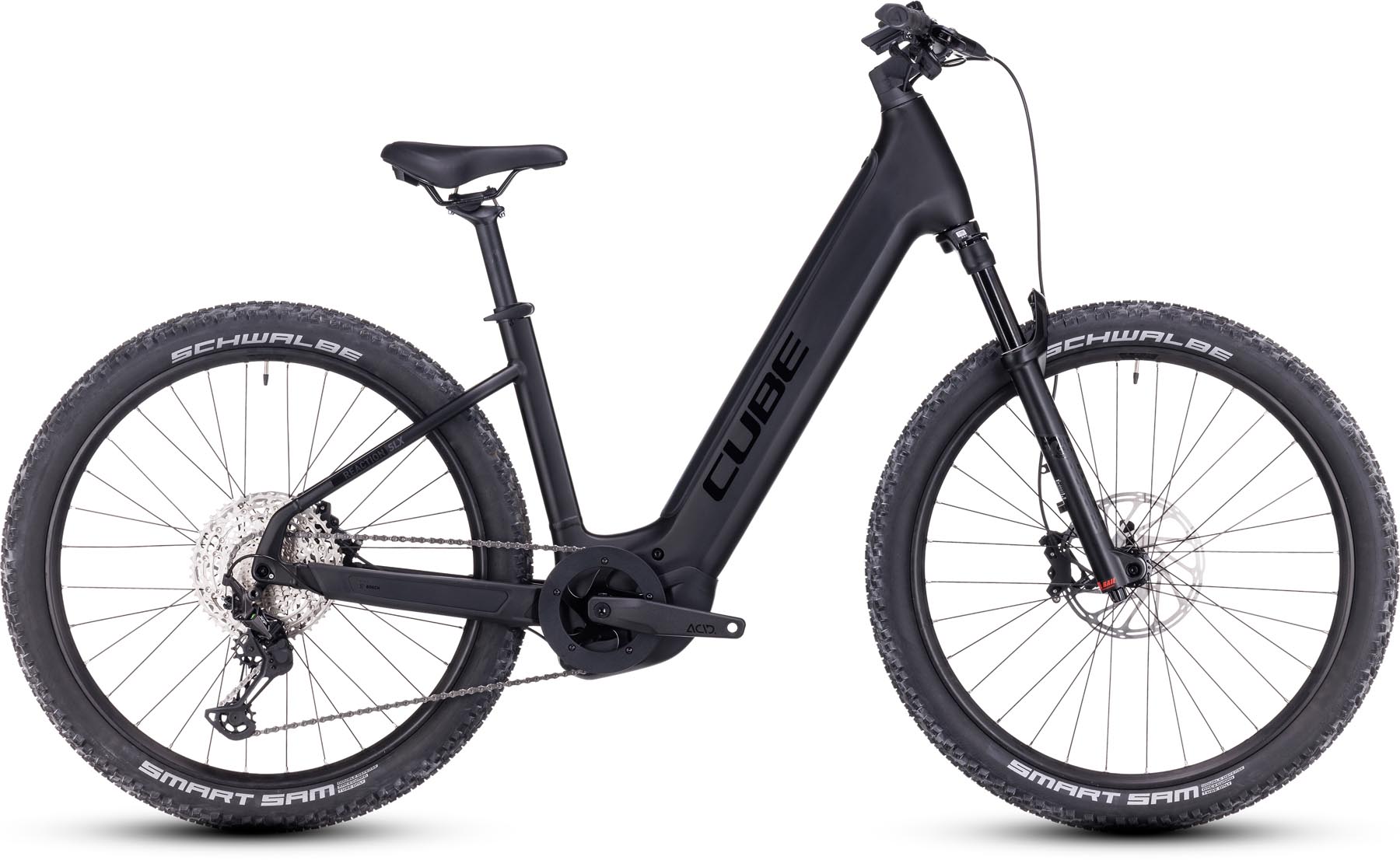 Cube Reaction Hybrid SLX 750 black n reflex 2024 - MTB-Eléctrica Rígida Acceso Fácil