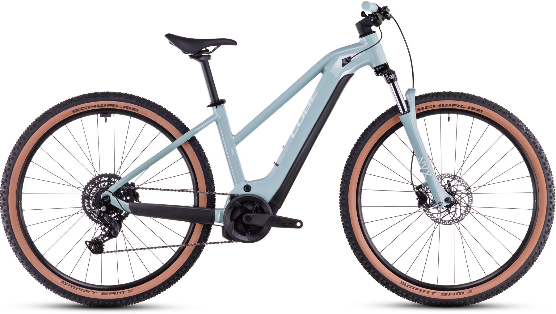 Cube Reaction Hybrid Performance 625 skylightblue n white 2025 - MTB-Eléctrica Rígida Damas
