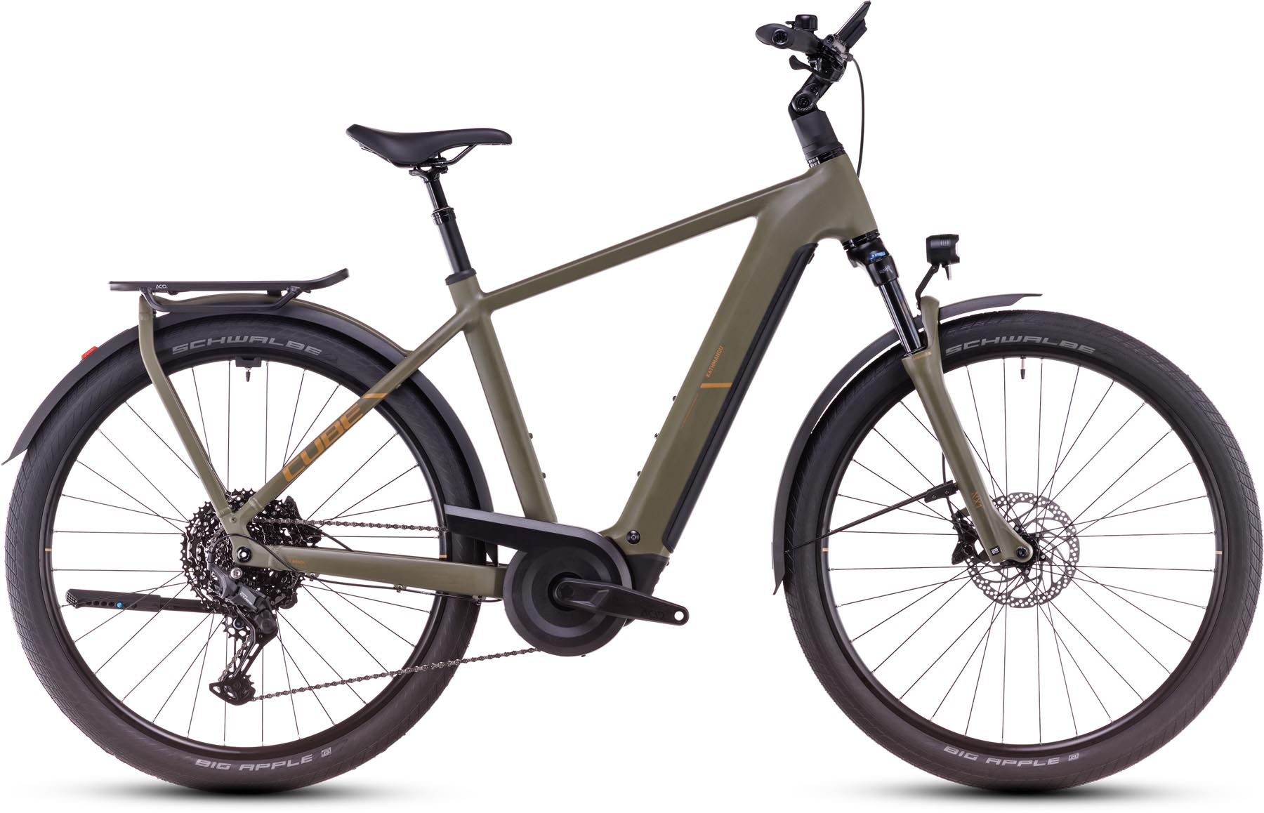 Cube Kathmandu Hybrid Pro 800 dustyolive n gold 2025 - Bicicleta-Eléctrica Trekking Hombres