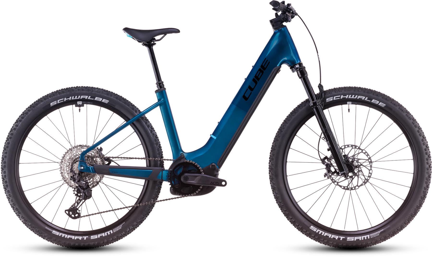 Cube Reaction Hybrid SLX 800 nebula n blue 2025 - MTB-Eléctrica Rígida Acceso Fácil