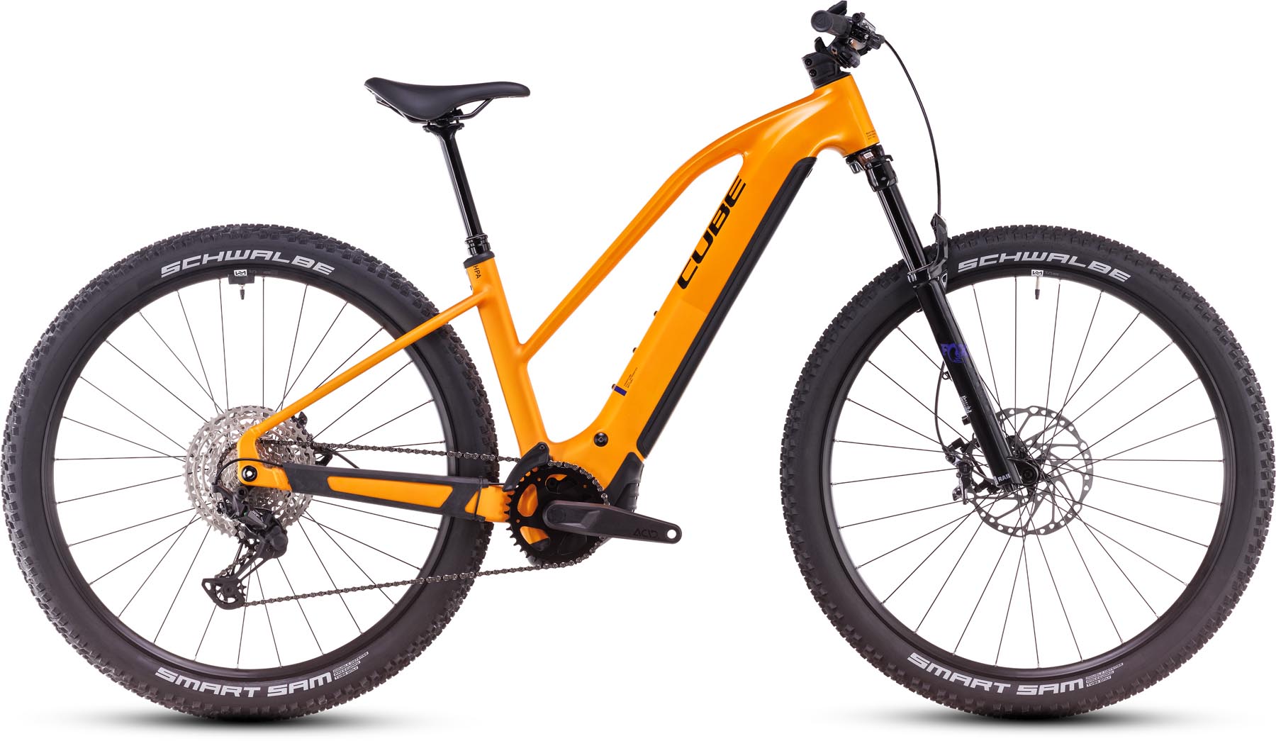 Cube Reaction Hybrid SLX 800 spectraorange n violet 2025 - MTB-Eléctrica Rígida Damas