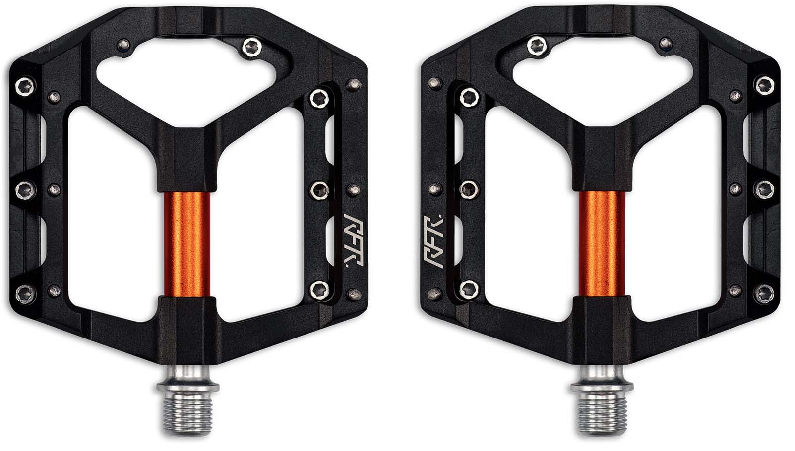 Pedales RFR Flat SLT 2.0 black n orange