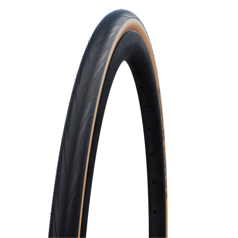 Schwalbe Neumático LUGANO 23-622 (700 x 23C), negro, cable , 325 g