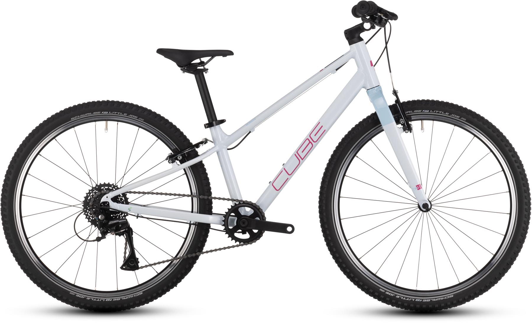 Cube Numove 240 flashwhite n pink 2025 - Bicicleta Niños 24 Pulgadas