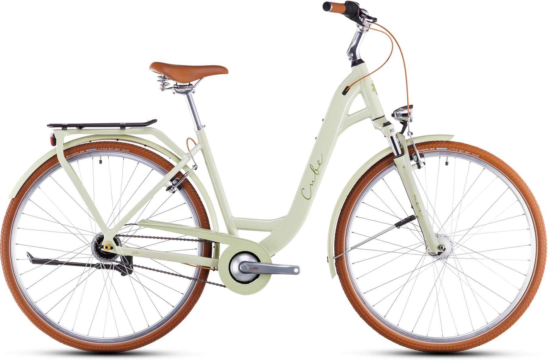 Cube Ella matchagreen n green 2025 - Bicicleta Trekking acceso Fácil