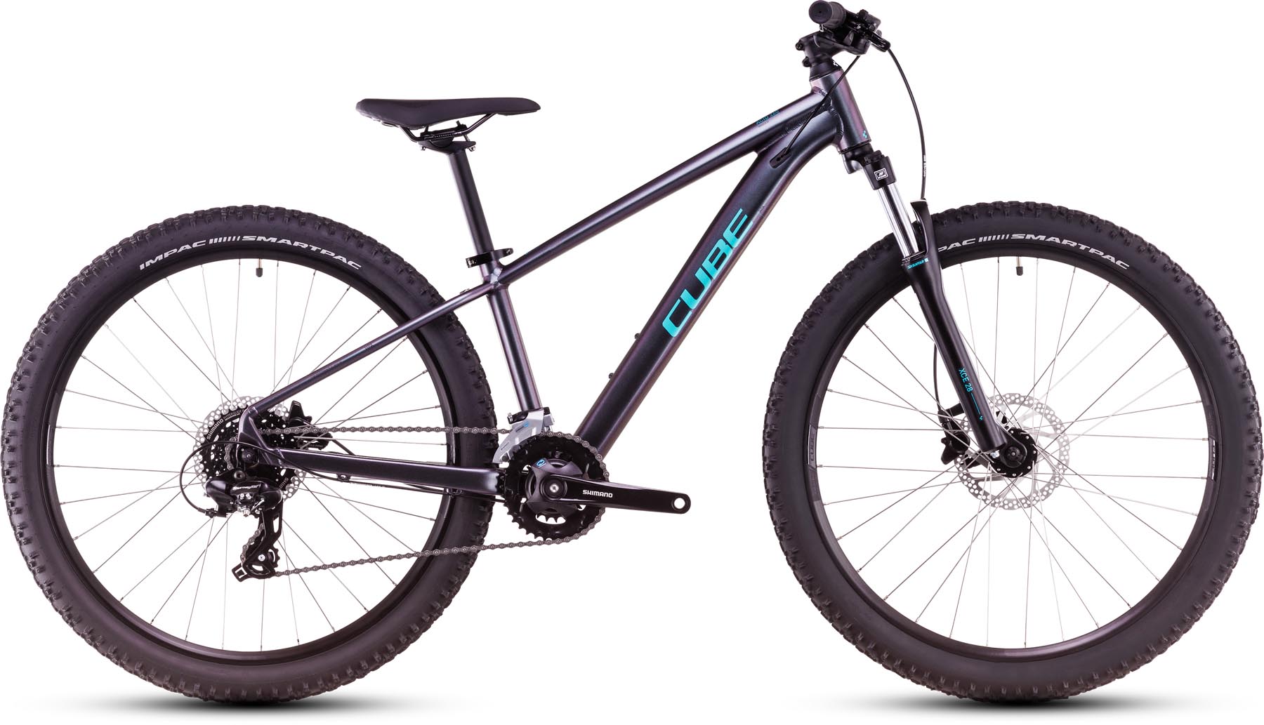 Cube Acid 260 Disc galactic n cyan 2025 - Bicicleta Niños 26 Pulgadas