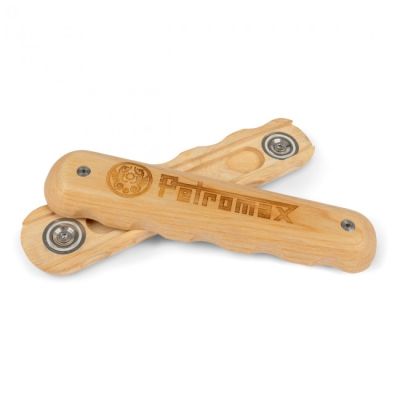 Petromax Mango de madera para sartenes de hierro forjado