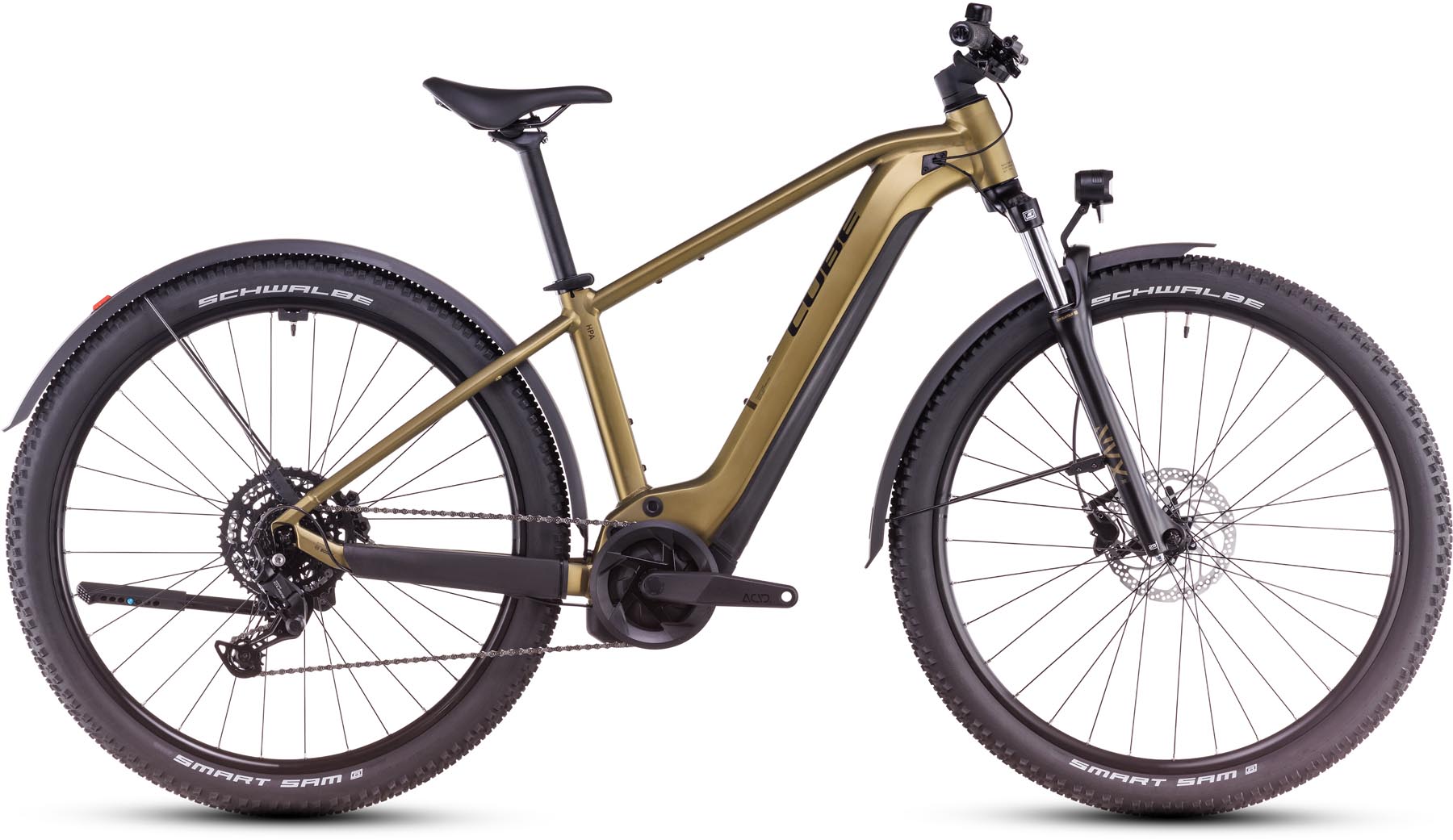 Cube Reaction Hybrid Performance 625 Allroad goldenlime n black 2025 - MTB-Eléctrica Rígida