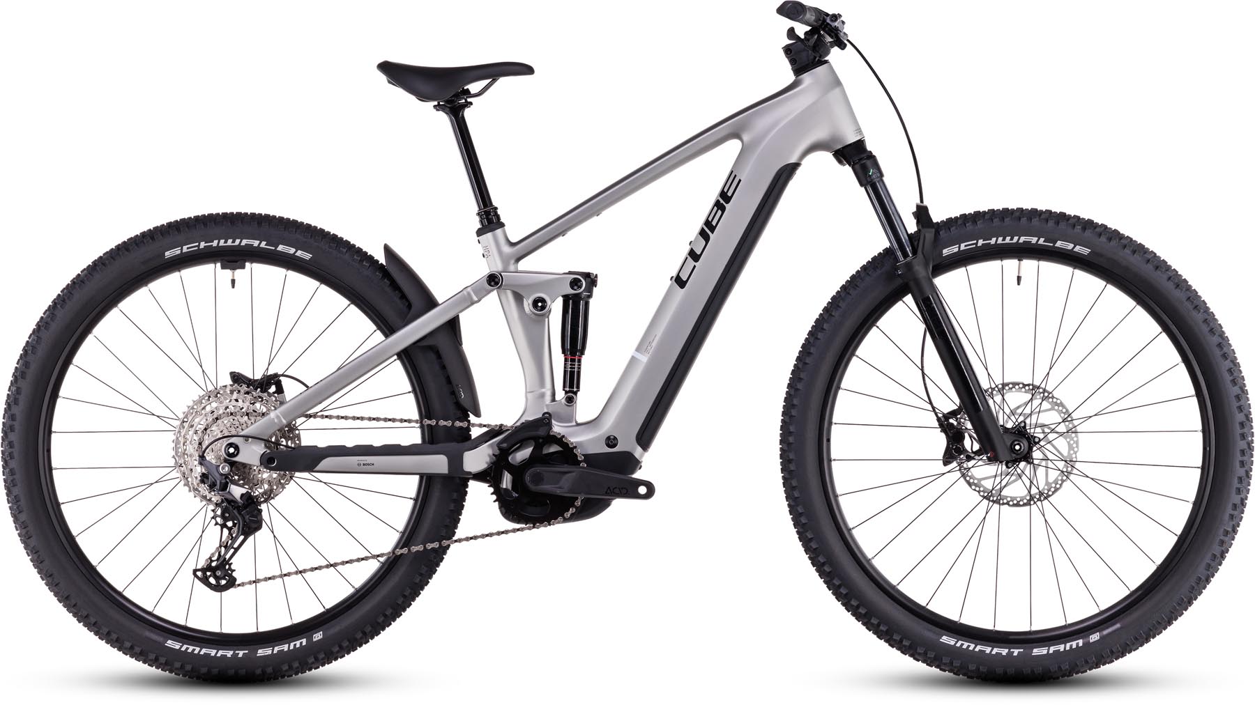 Cube Stereo Hybrid ONE22 Race 800 silver n black 2025 - MTB-Eléctrica Doble Suspensión
