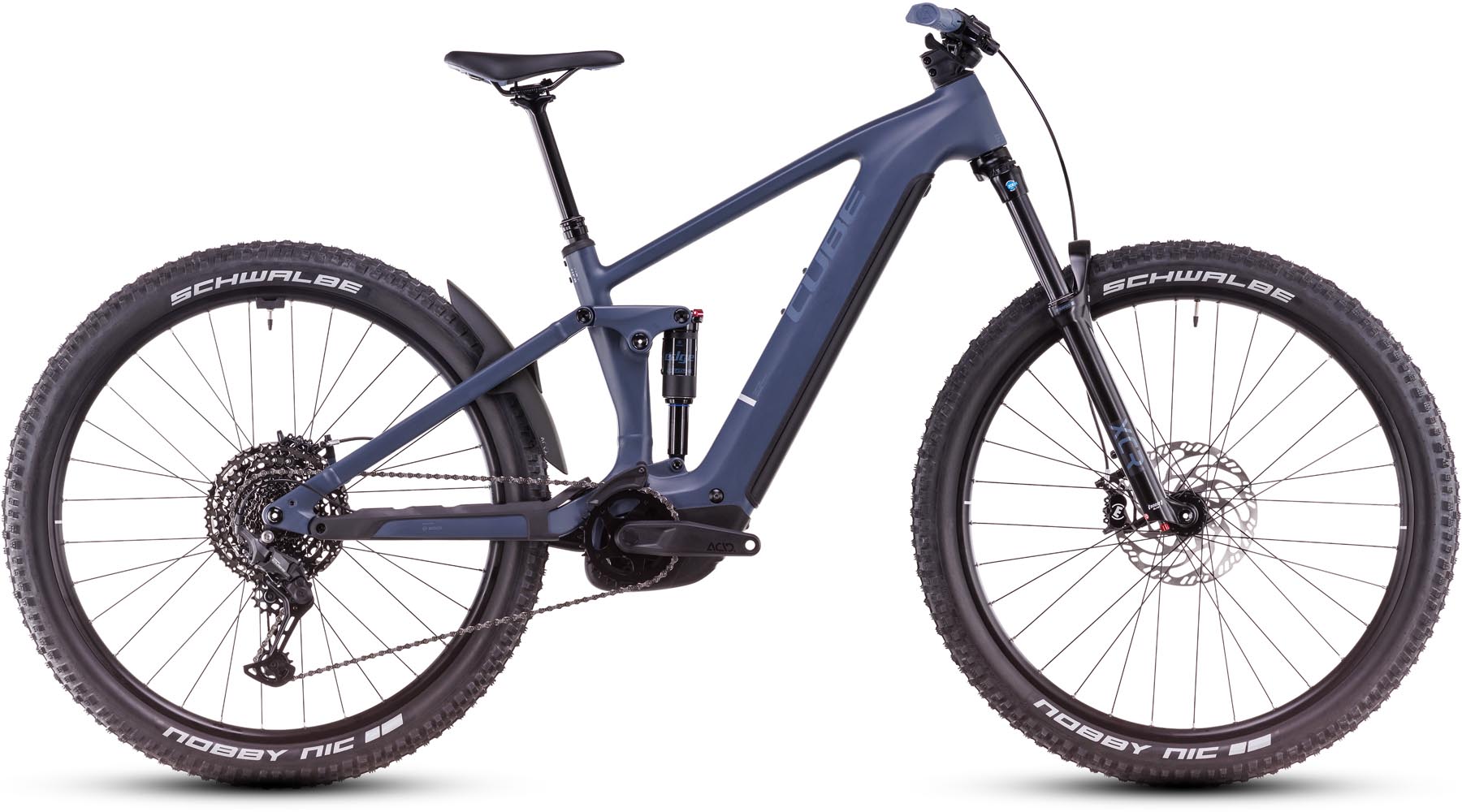 Cube Stereo Hybrid ONE44 Pro 800 inkgrey n black 2025 - MTB-Eléctrica Doble Suspensión