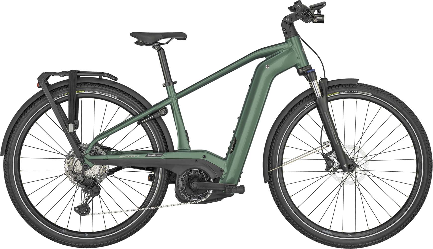 Scott Sub Sport eRIDE 10 Men Malachite Green 2024 - Bicicleta-Eléctrica Trekking Hombres