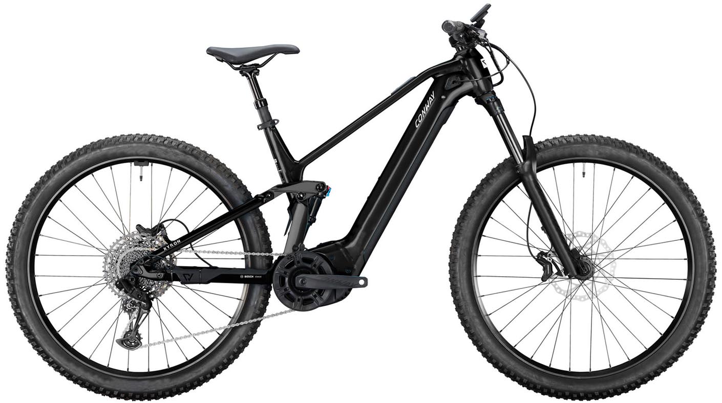 Conway Xyron ST 4.0 800Wh black / black 2025 - MTB-Eléctrica Doble Suspensión