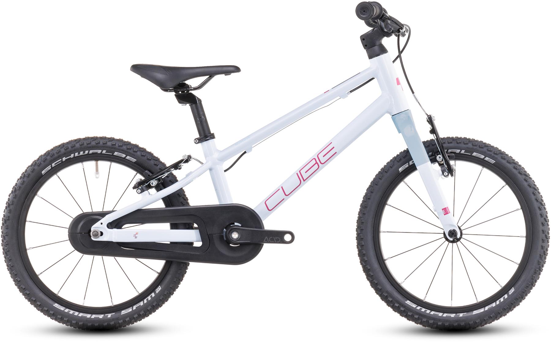Cube Numove 160 flashwhite n pink 2025 - Bicicleta Niños 16 Pulgadas