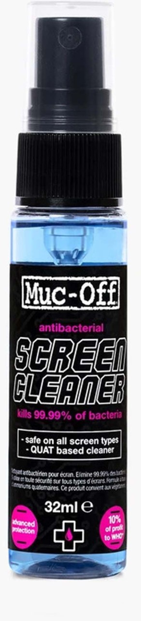 Muc-Off Desinfectante, limpiador de pantallas, 32 ml