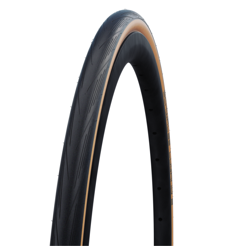 Schwalbe Neumático LUGANO 23-622 (700 x 23C), negro, cable , 325 g