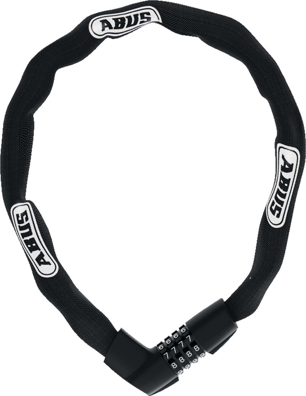 ABUS Cerradura de cadena de combinación caja fuerte 1385/75 6 mm negro 75 cm