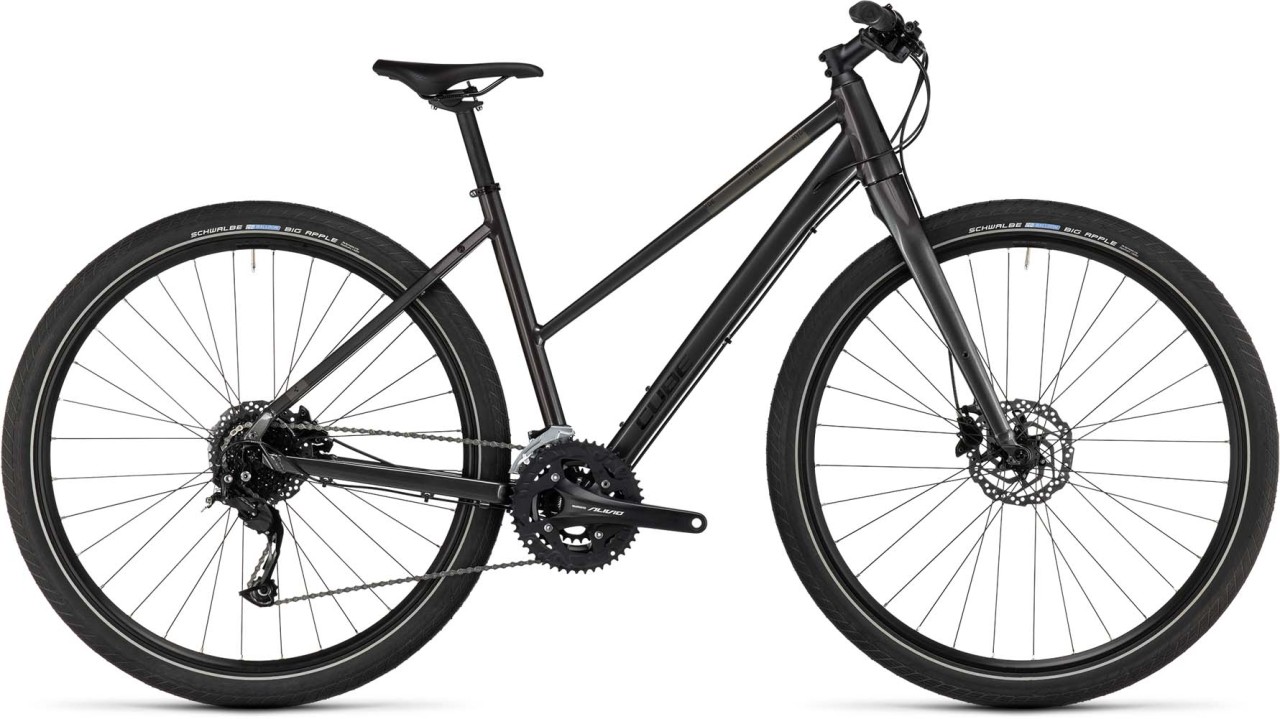 Cube Hyde graphite n black 2023 - Bicicleta Fitness Damas