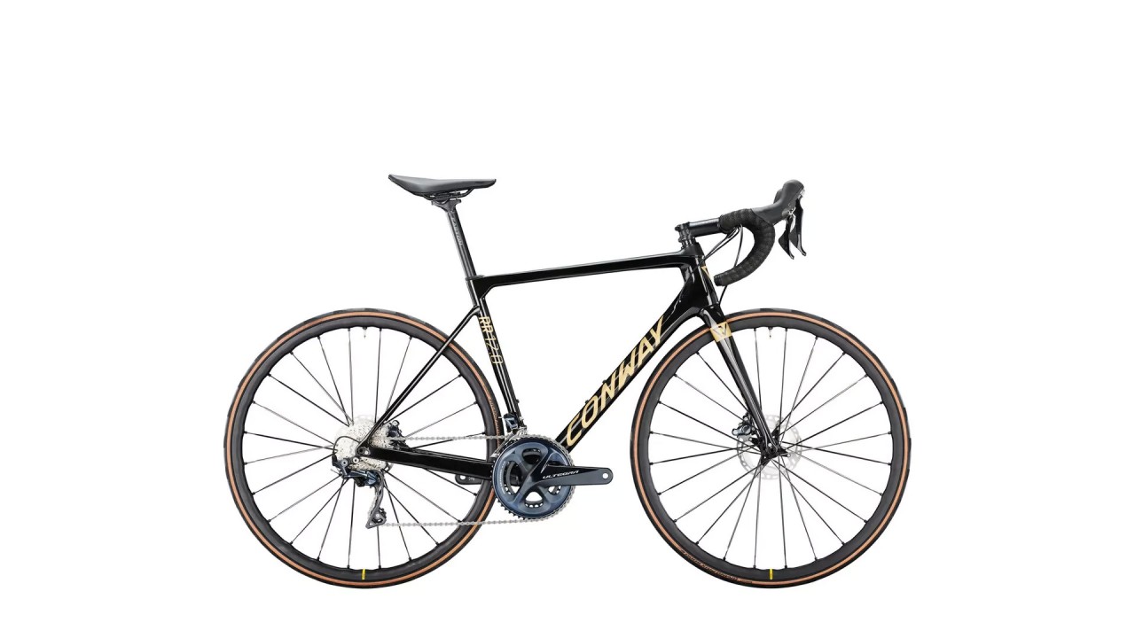 Conway RR 12.0 black metallic / gold metallic 2022 - Bicicleta de Carrera Carbono Hombres
