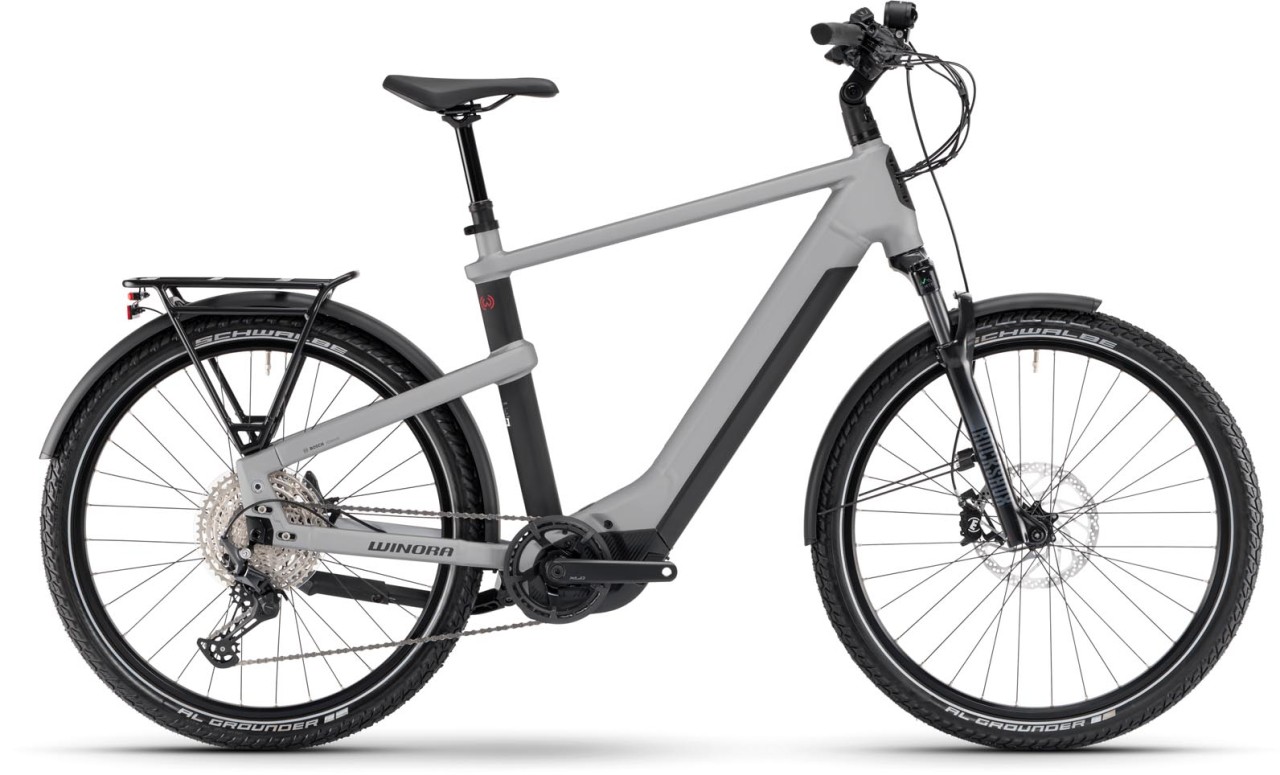 Winora Yakun X12 touring green gloss 2024 - Bicicleta-Eléctrica Trekking Hombres