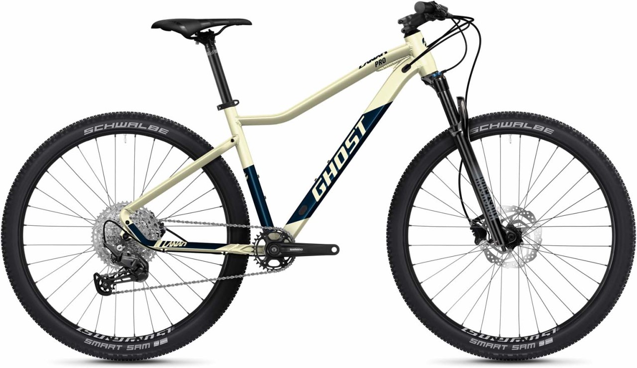 Ghost Lanao Pro 27.5 AL beige metallic / dark blue pearl matt 2023 - MTB Rígida Damas