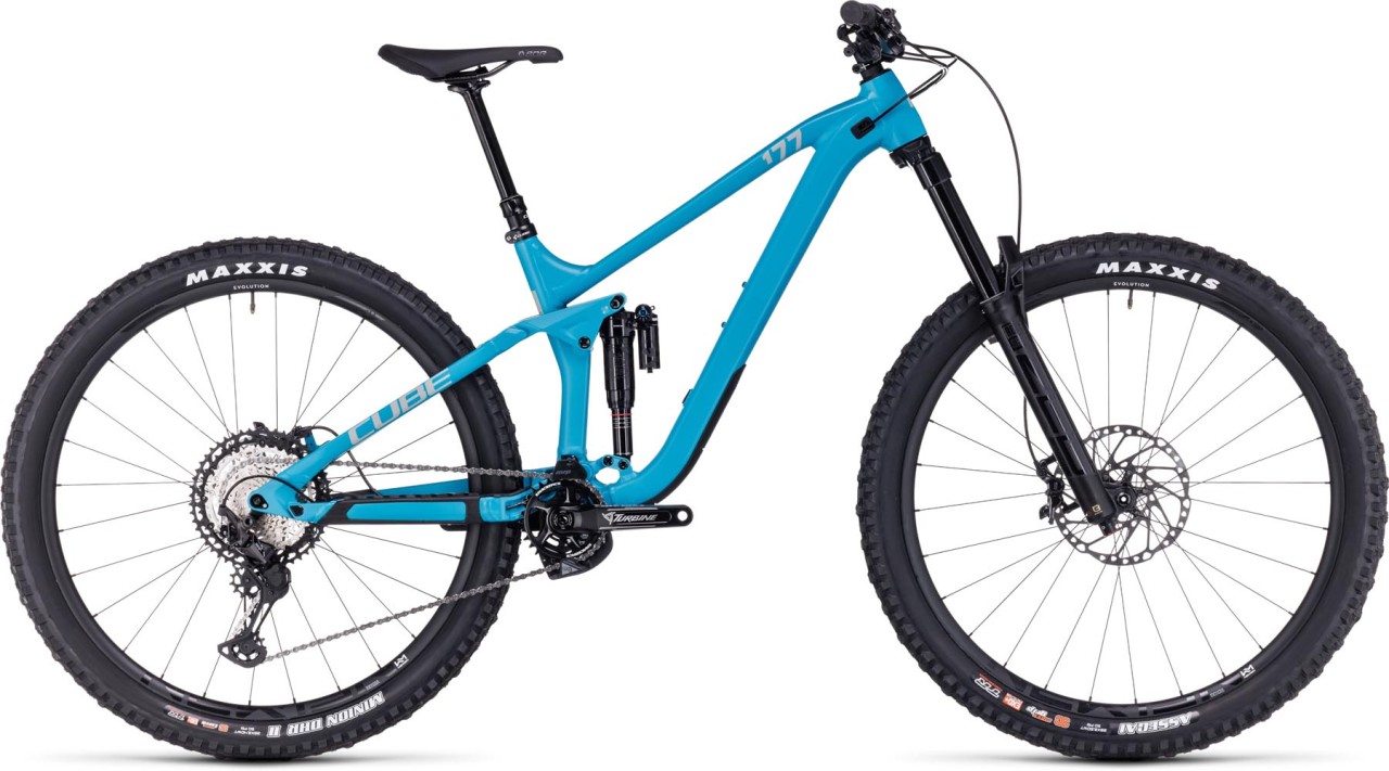Cube Stereo ONE77 Race 29 bondiblue n grey 2024 - Fully Mountainbike