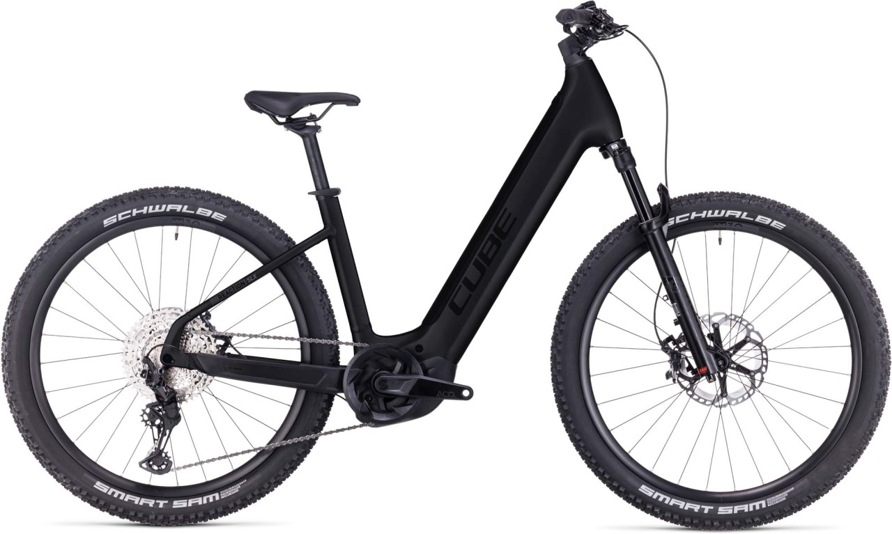 Cube Reaction Hybrid SLX 750 black n reflex 2023 - MTB-Eléctrica Rígida Acceso Fácil