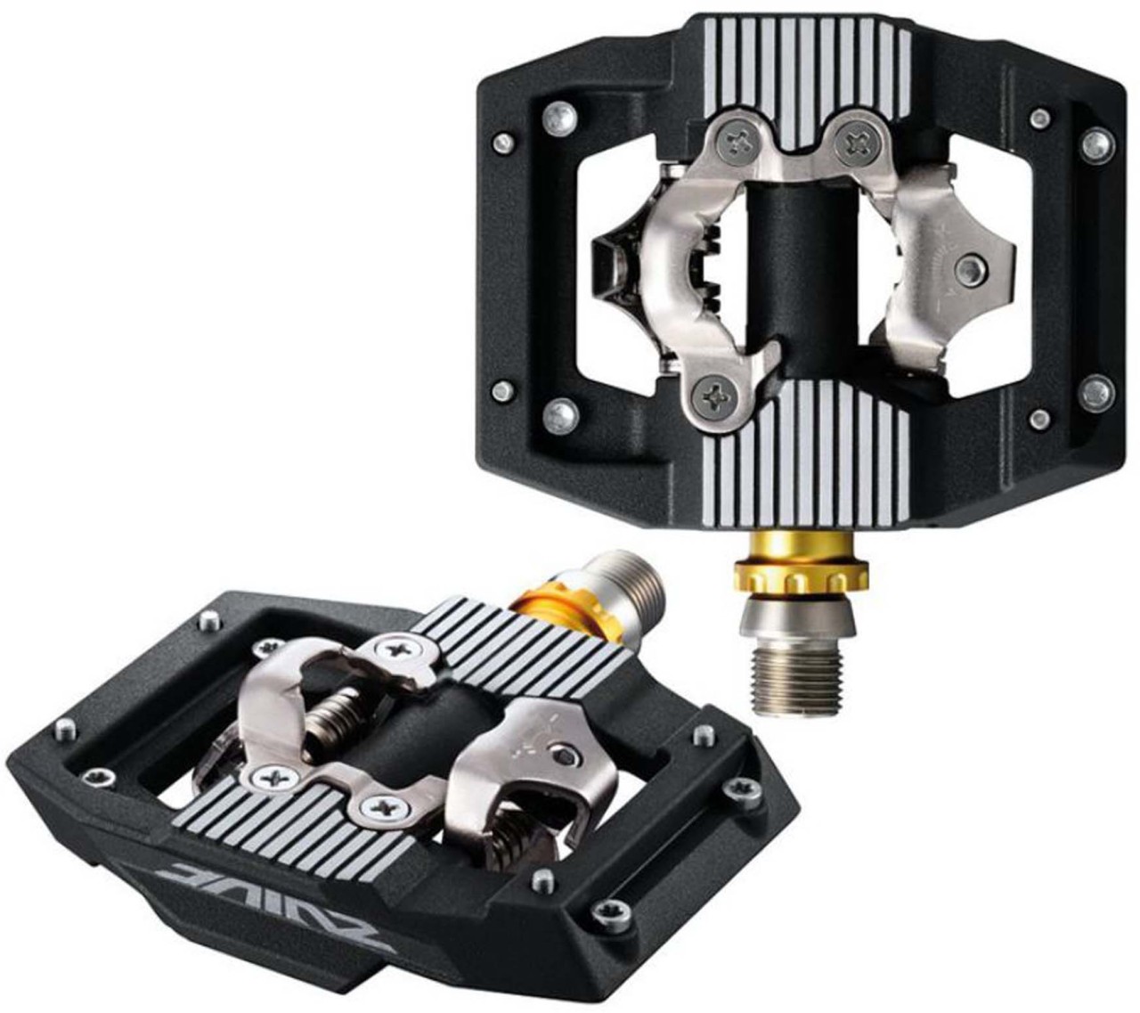 Shimano Pedal SPD MTB PDM821, negro, 9/16" de dos caras, sin reflector