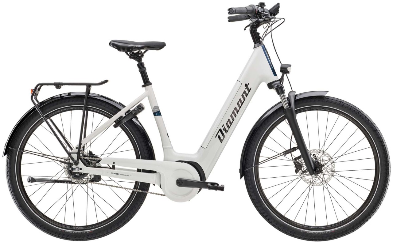 Diamant Beryll Gen 3 TIE 545Wh Weiss 2023 - Bicicleta-Eléctrica Trekking Acceso Fácil