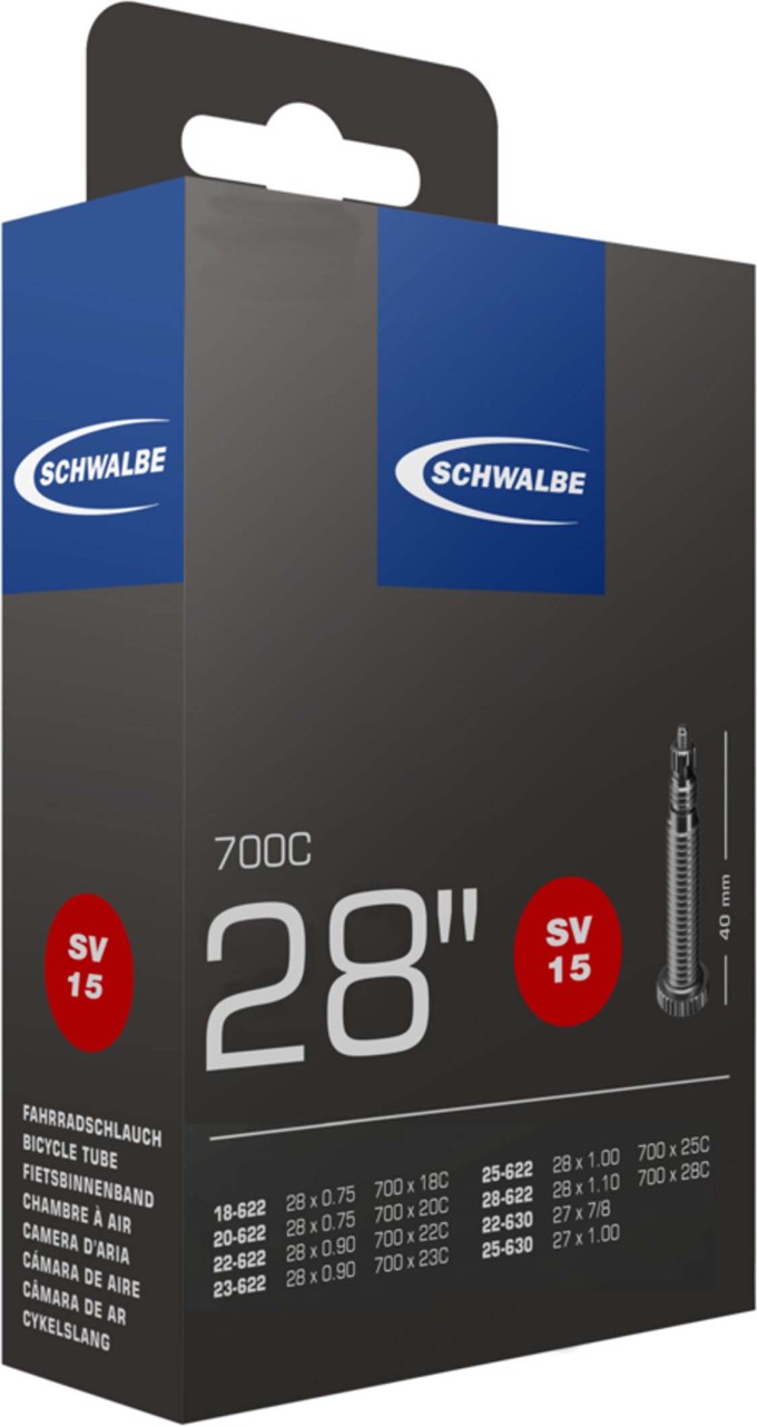 Schwalbe Tubo nº 15 SV 28" 40 mm18/28-622/630