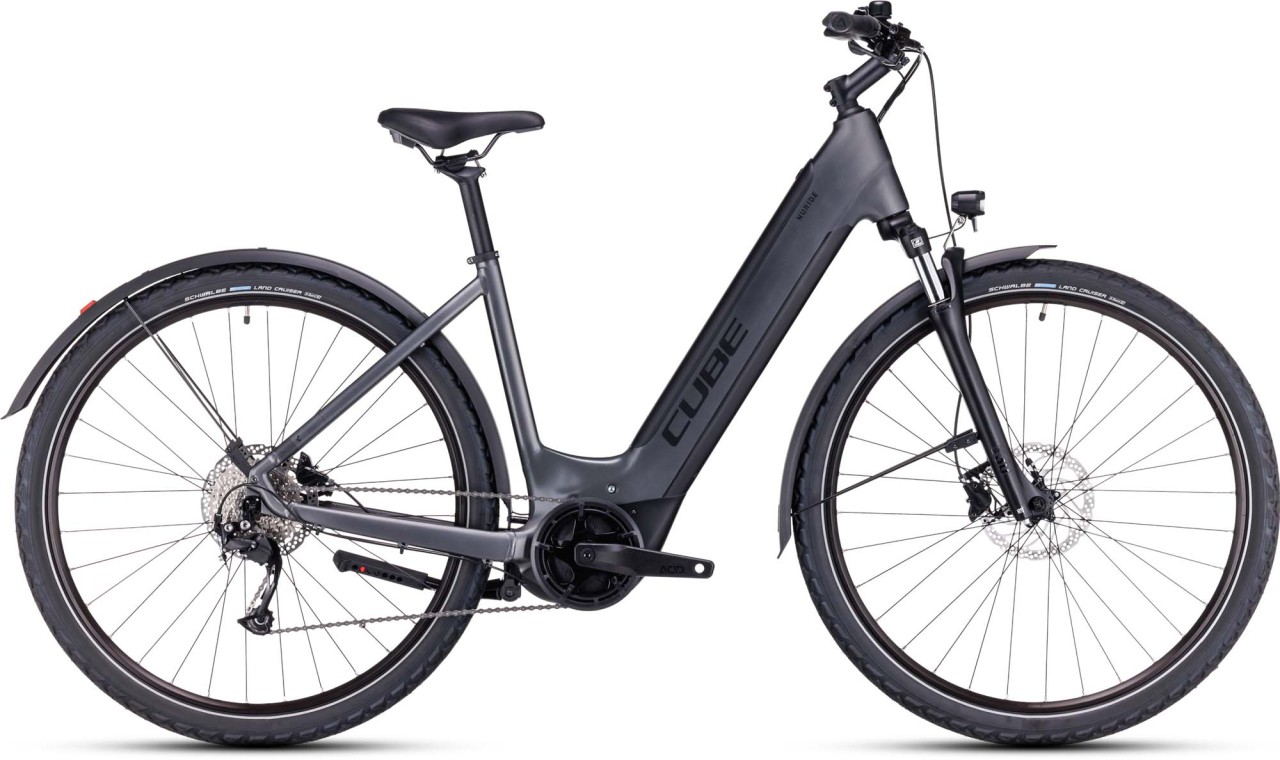 Cube Nuride Hybrid Performance 625 Allroad graphite n black 2023 - Bicicleta-Eléctrica Trekking Acceso Fácil