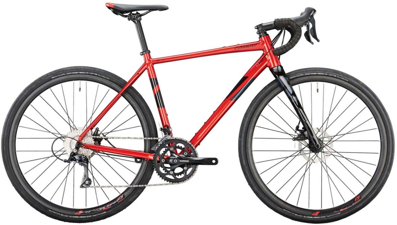 Conway GRV 3.0 red metallic / black metallic 2022 - Bicicleta de grava