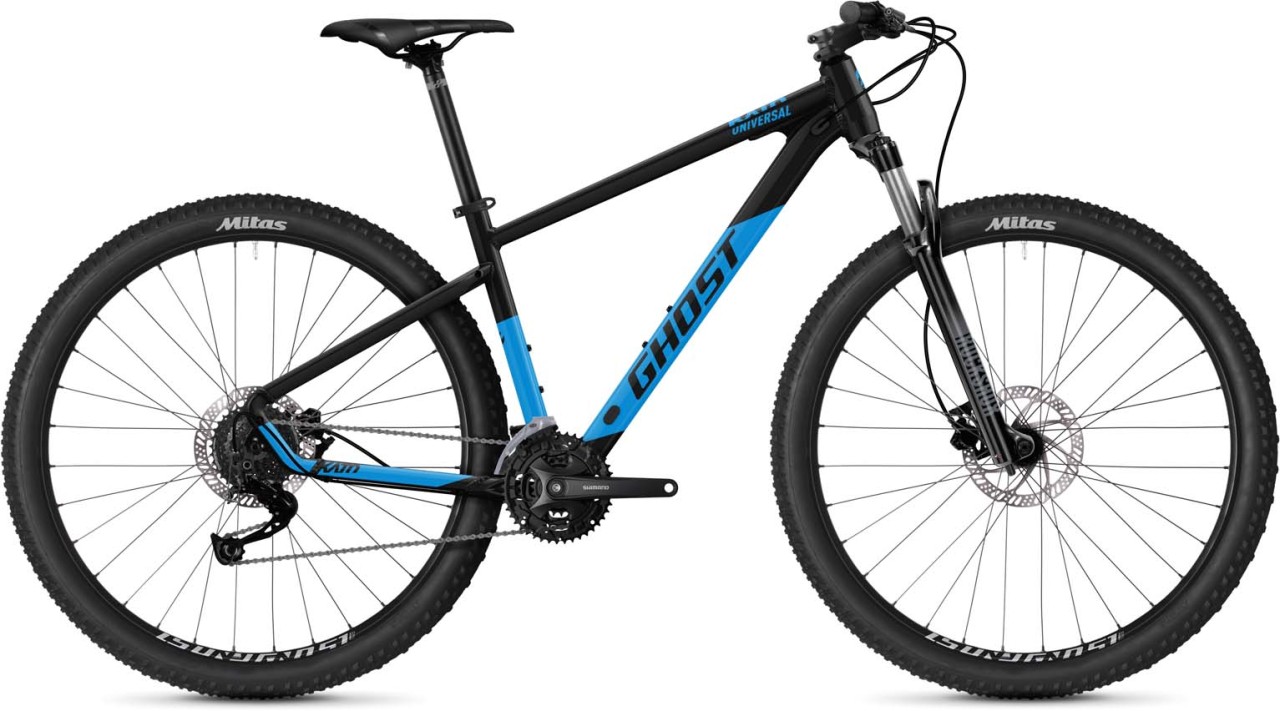 Ghost Kato Universal 29 AL black / bright blue glossy 2023 - MTB Rígida