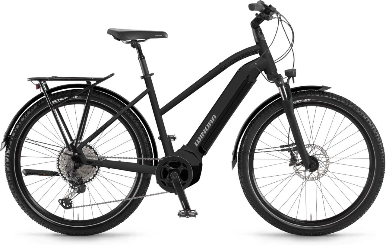 Winora Yucatan 12Pro i630Wh black matt 2022 - Bicicleta-Eléctrica Trekking Damas