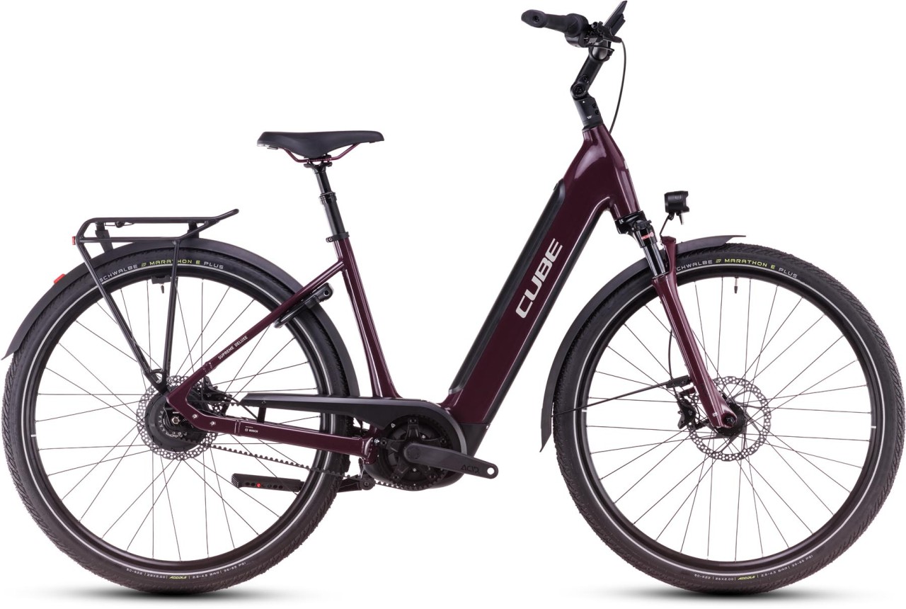 Cube Supreme Hybrid Deluxe Pro 625 amarone n grey 2025 - Bicicleta-Eléctrica Trekking Acceso Fácil - defectos de pintura