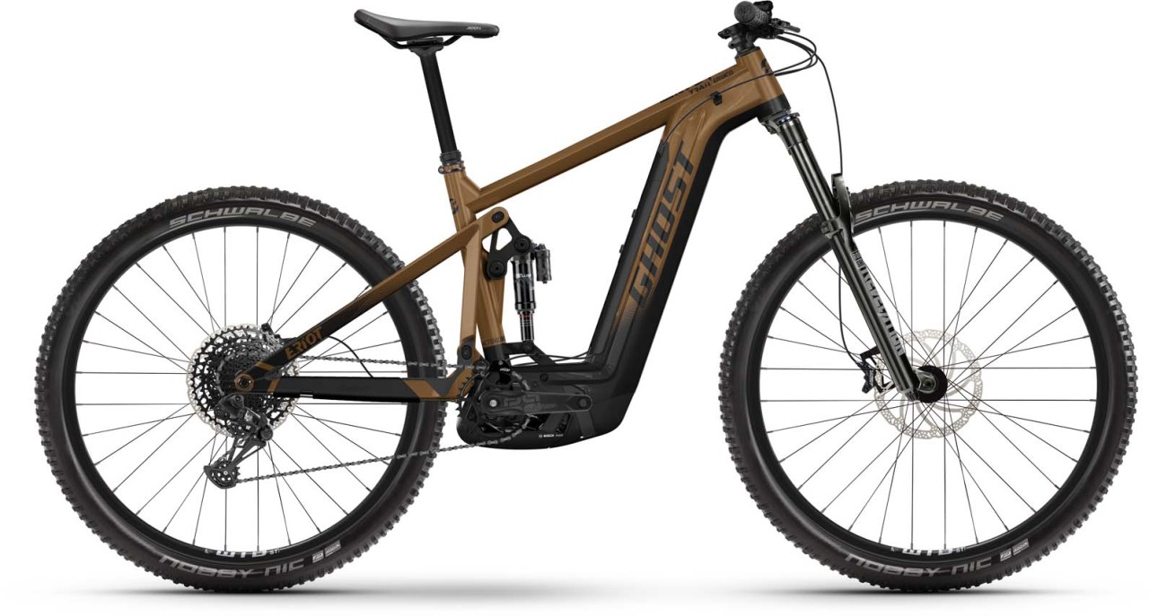 Ghost E-Riot Trail Advanced black / gold 2023 - MTB-Eléctrica Doble Suspensión