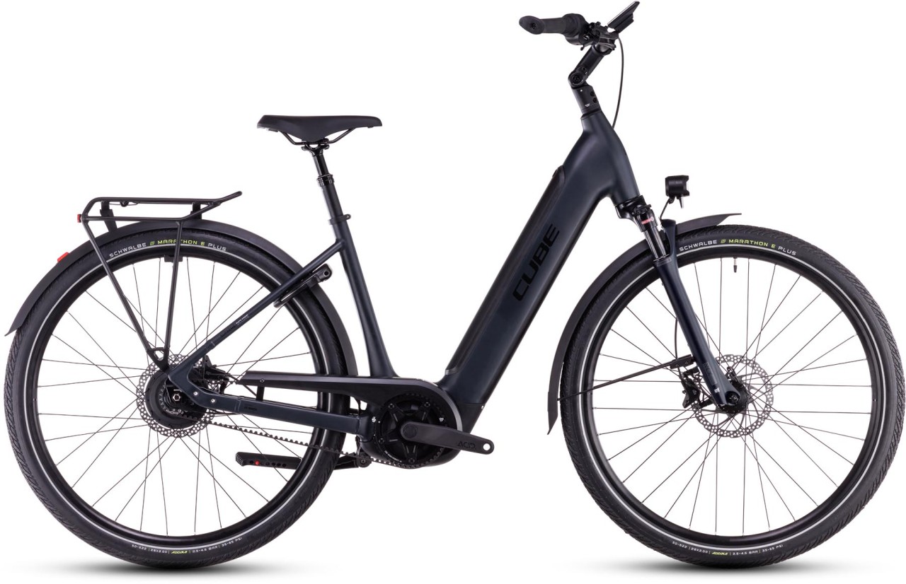 Cube Supreme Hybrid Deluxe Pro 625 night n black 2025 - Bicicleta-Eléctrica Trekking Acceso Fácil