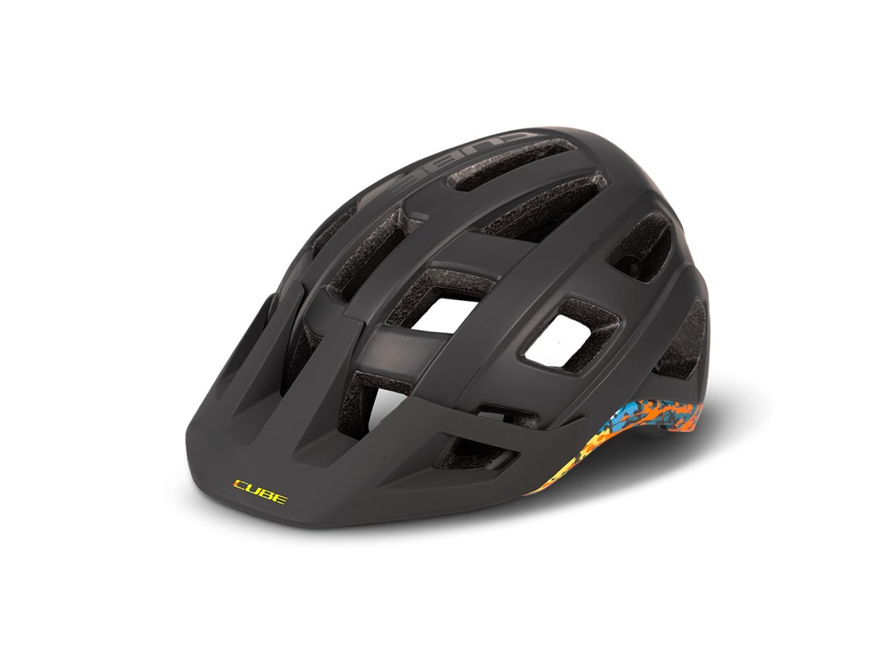 Cube Casco BADGER black'n'splash