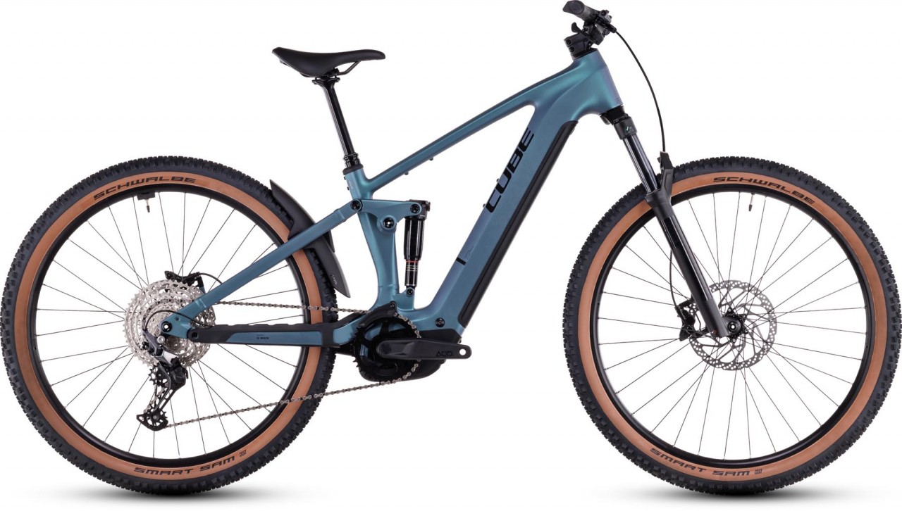 Cube Stereo Hybrid ONE22 Race 800 smaragdgrey n black 2025 - MTB-Eléctrica Doble Suspensión