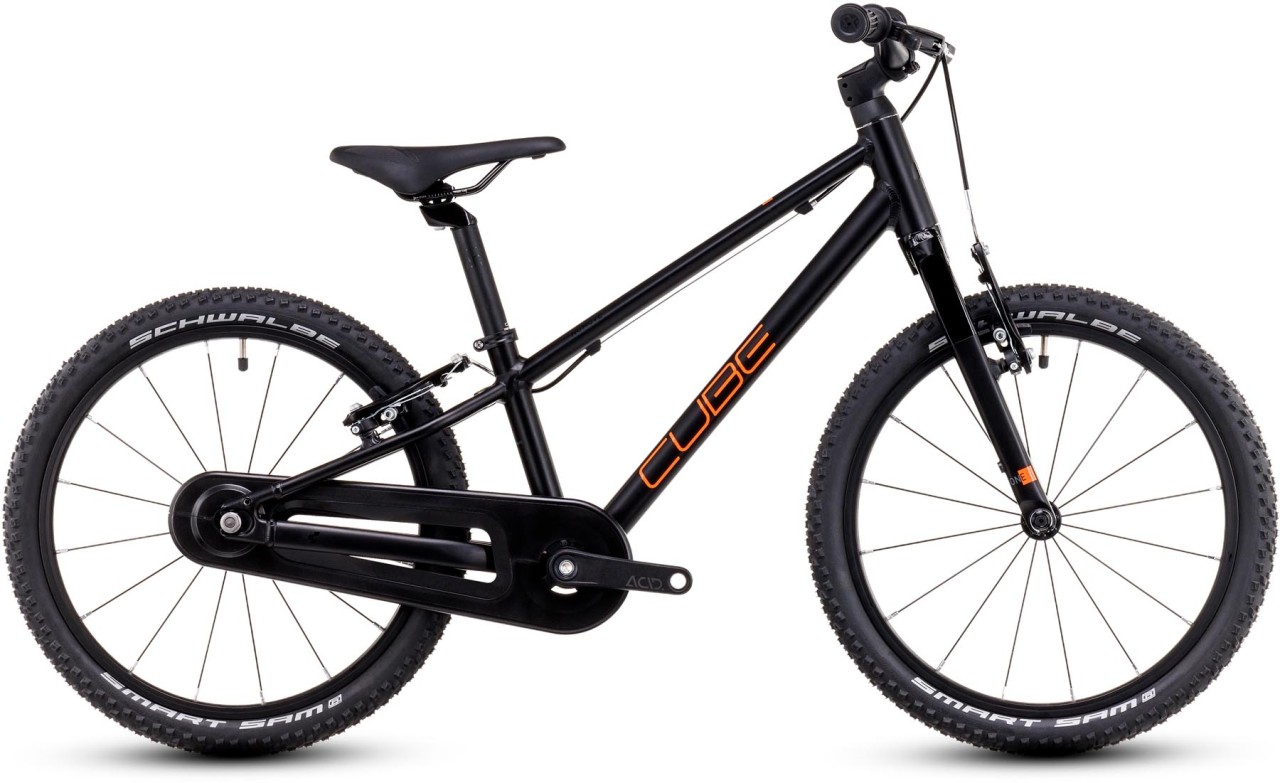 Cube Numove 180 black n orange 2024 - Bicicleta Niños 18 Pulgadas