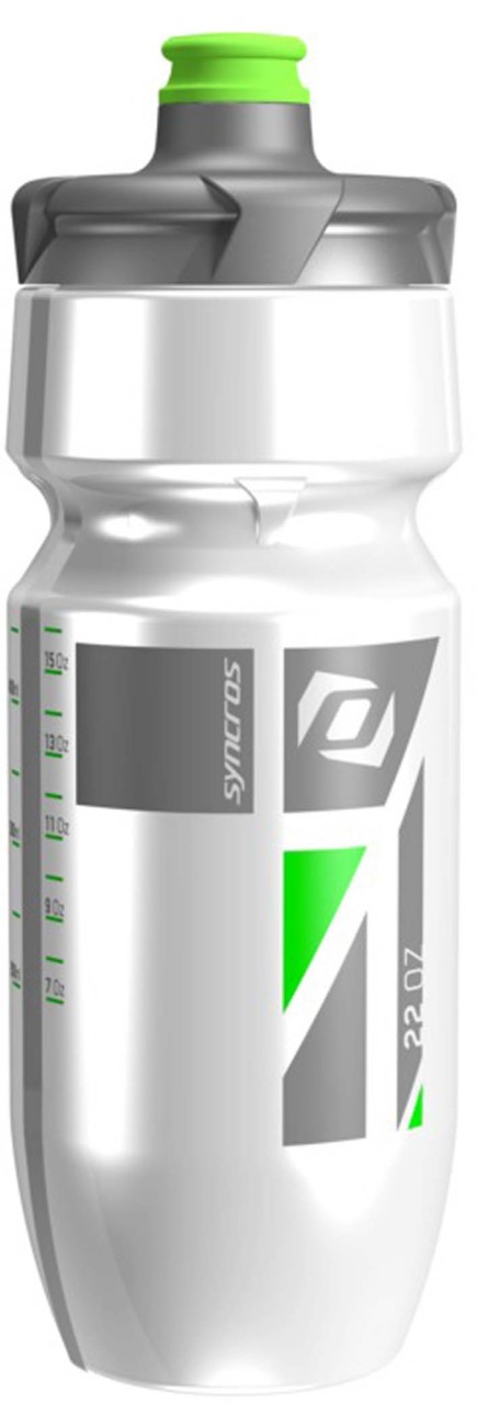 Syncros Botella Corporate Plus 0,65 l, blanca/verde