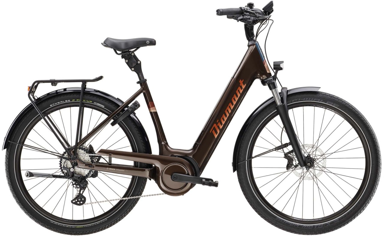 Diamant Mandara 160 Gen 3 TIE 545Wh Berninabraun Metallic 2023 - Bicicleta-Eléctrica Trekking Acceso Fácil