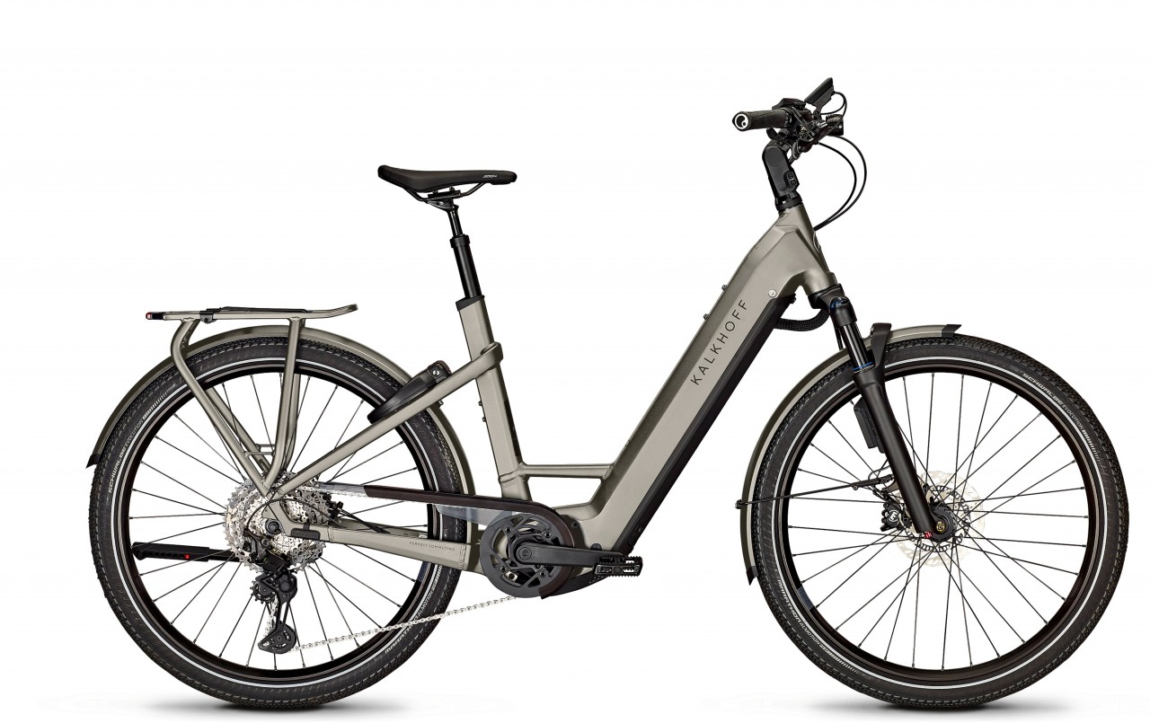 Kalkhoff Endeavour 7.B Advance+ ABS jetgrey matt 2023 - Bicicleta-El?ctrica Trekking Acceso F?cil