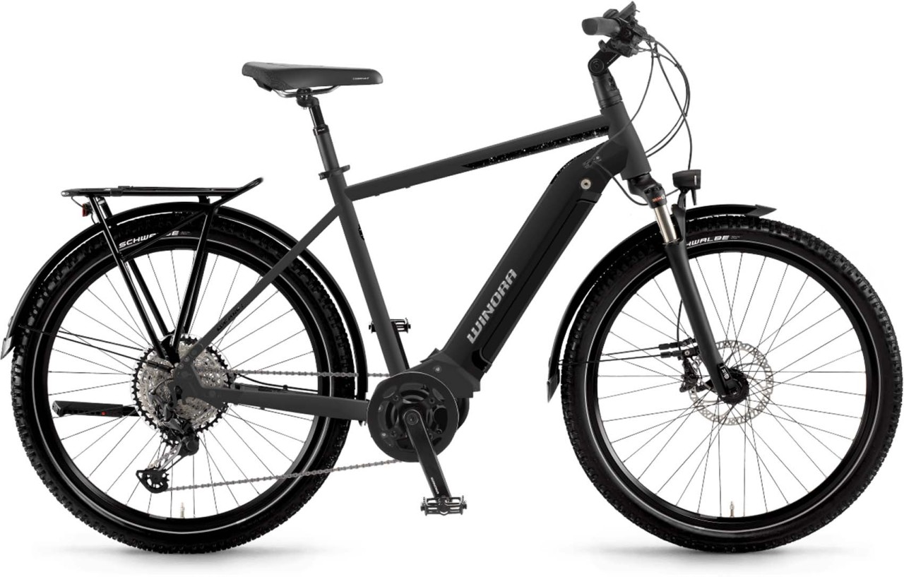 Winora Yucatan 12Pro i630Wh black matt 2022 - Bicicleta-Eléctrica Trekking Hombres