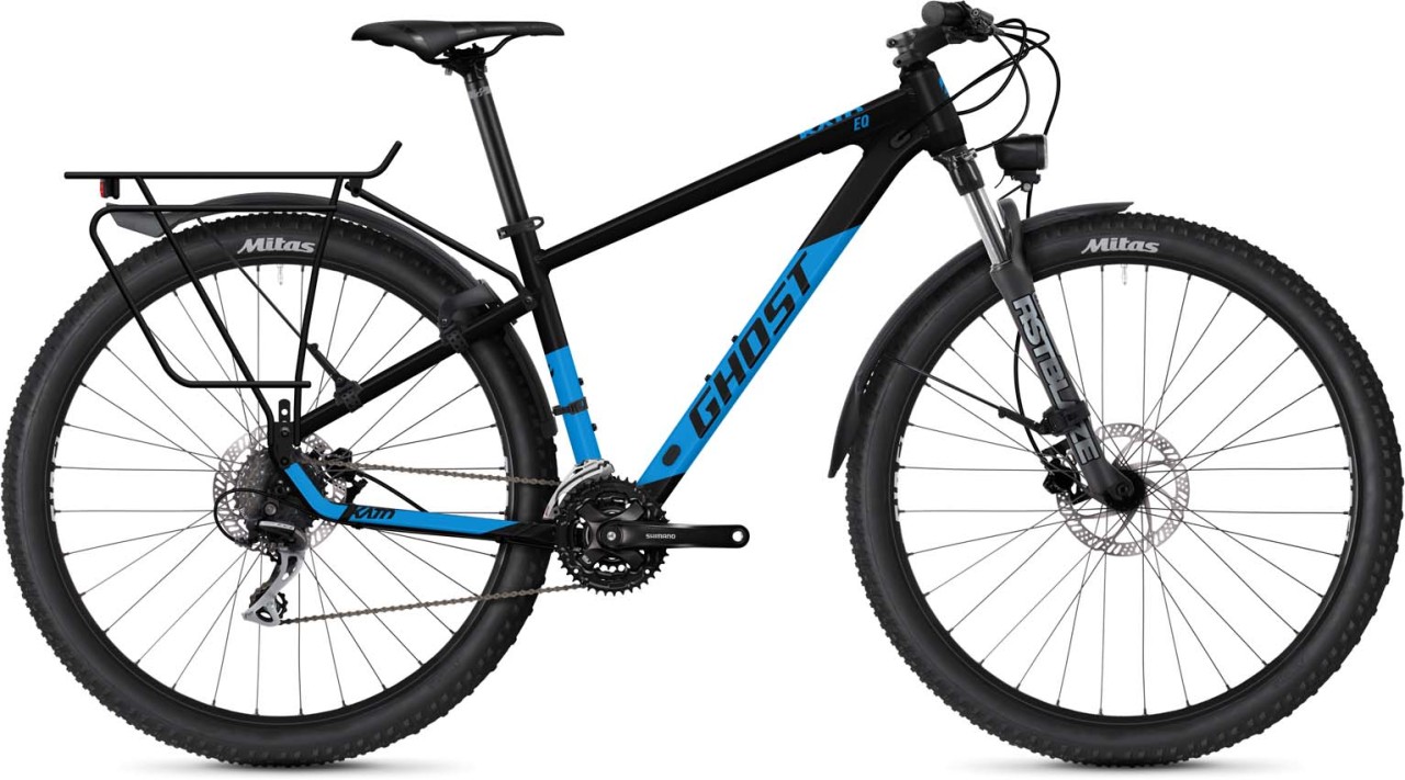 Ghost Kato EQ 29 AL black / bright blue matt 2023 - MTB Rígida