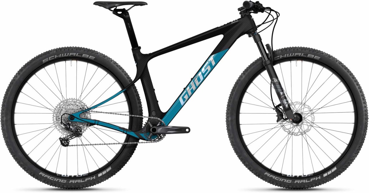 Ghost Lector SF LC Essential raw carbon / blue matt / glossy 2023 - MTB Rígida