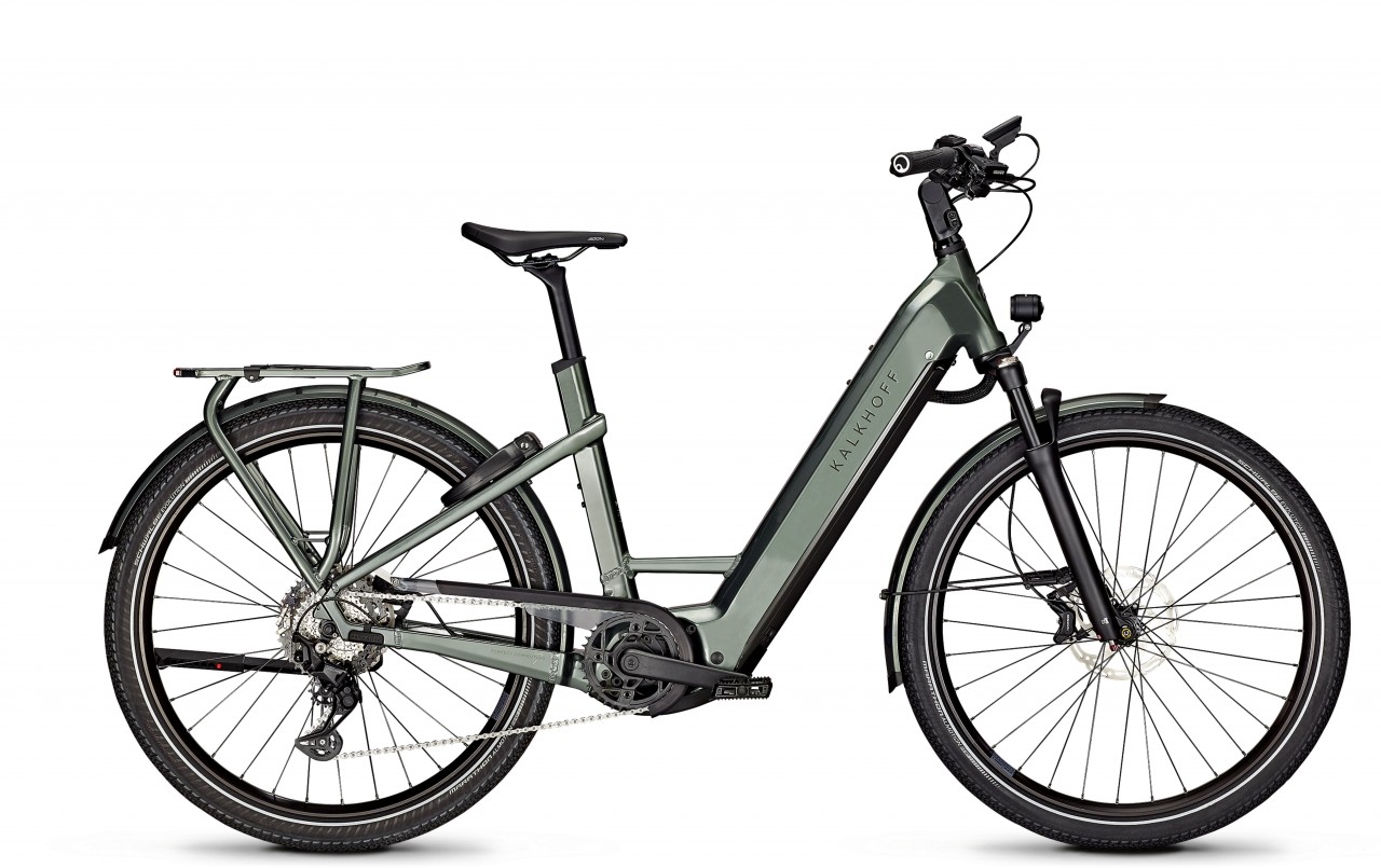 Kalkhoff Endeavour 7.B Move+ techgreen glossy 2023 - Bicicleta-El?ctrica Trekking Acceso F?cil