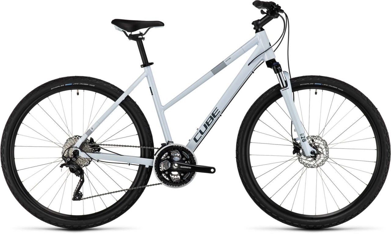 Cube Nature Pro frostwhite n grey 2023 - Bicicleta Cross Damas