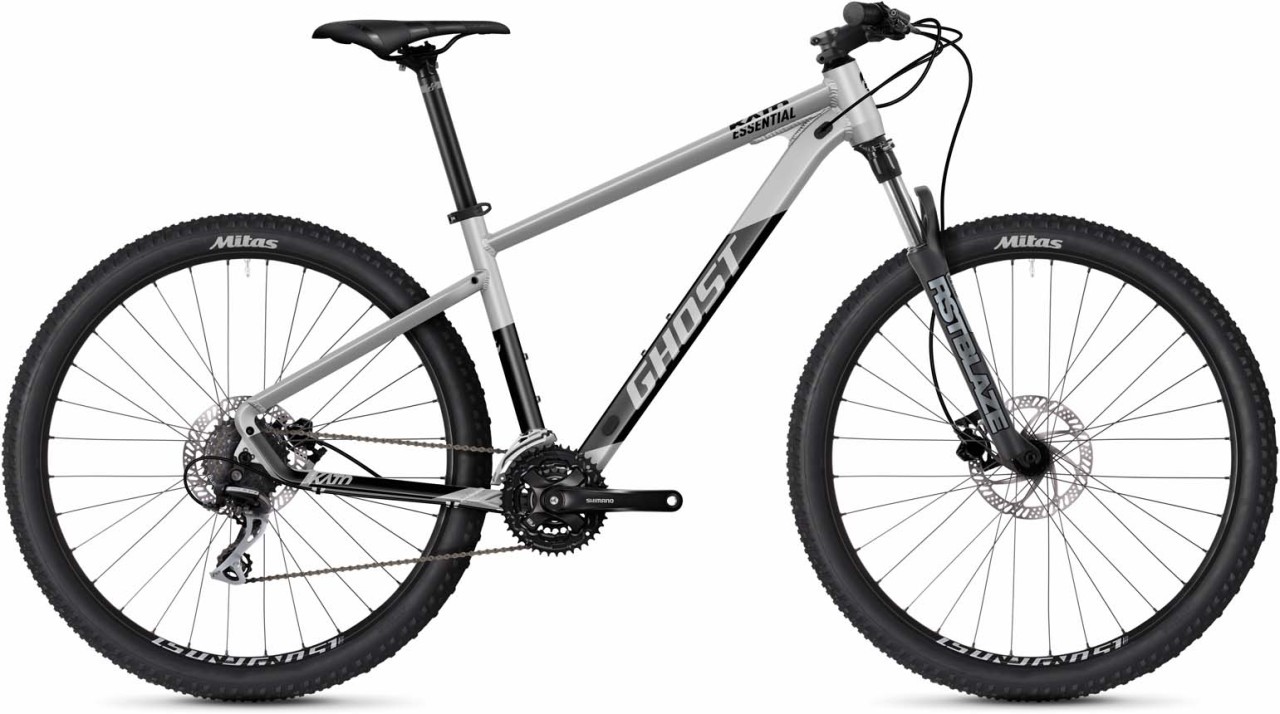 Ghost Kato Essential 27.5 AL light grey / black matt 2023 - MTB Rígida