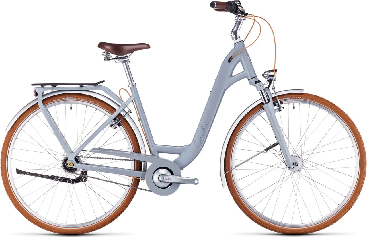 Cube Ella Cruise metallicstone n grey 2023 - Bicicleta Trekking acceso Fácil