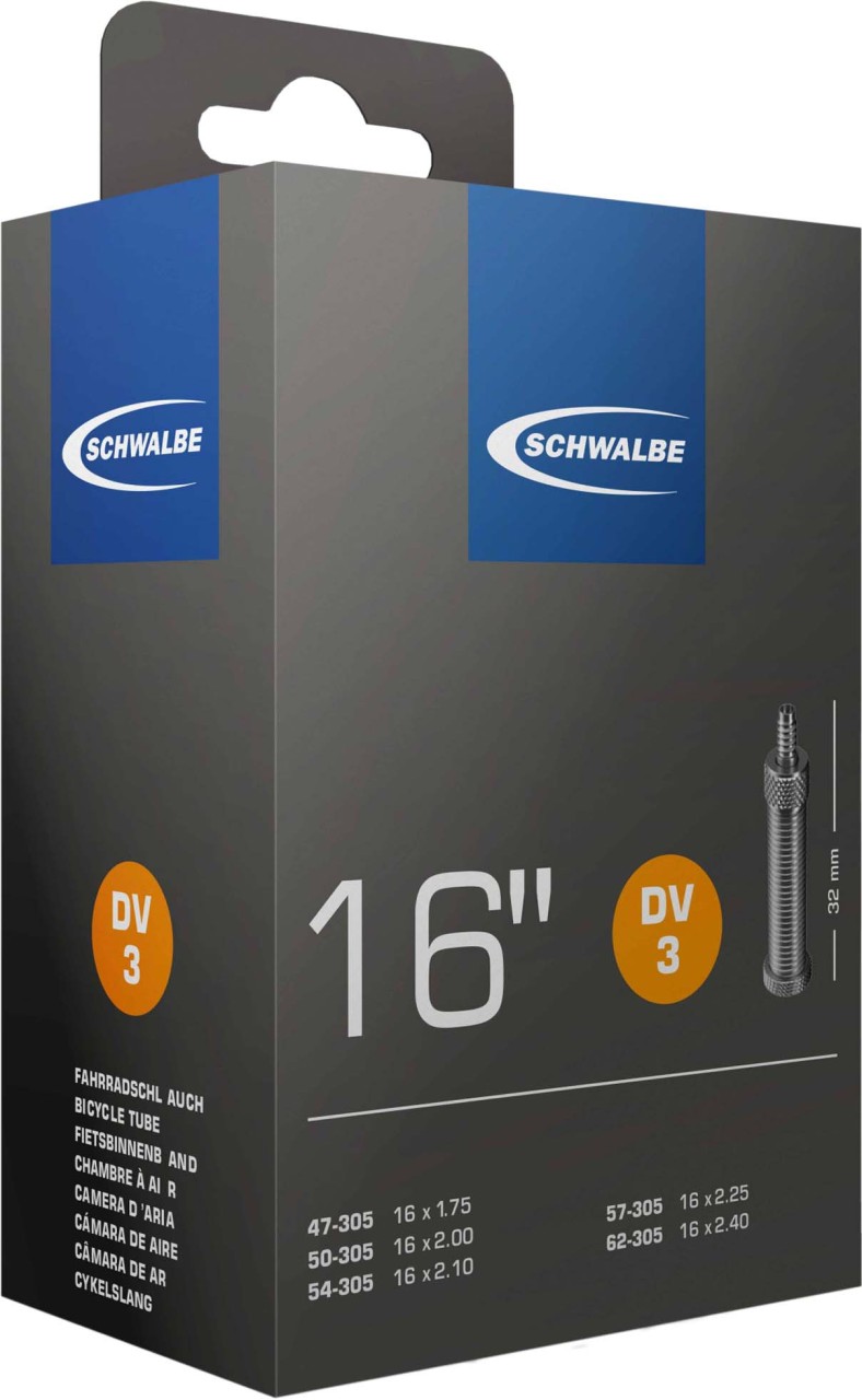 Schwalbe Manguera 16 x 1,75-2,50 S DV3 32 mm